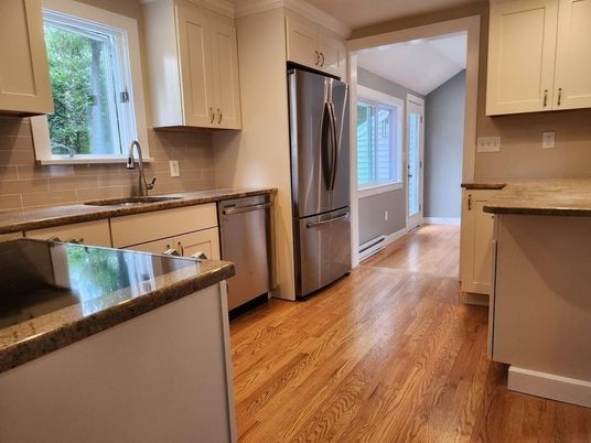 Interior, Kitchen, Wood Texture Flooring
