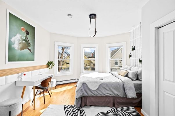 Bedroom, Home Office, Interior, Wood Texture Flooring