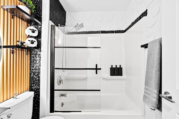 Bathroom, Glass Shower, Interior