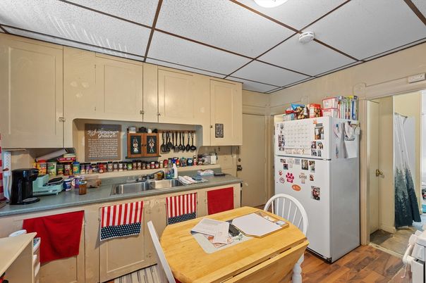 Interior, Kitchen, Wood Texture Flooring