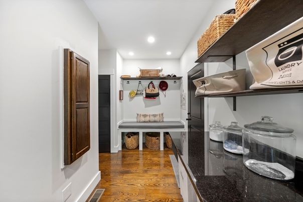 Interior, Recessed Lighting, Wood Texture Flooring