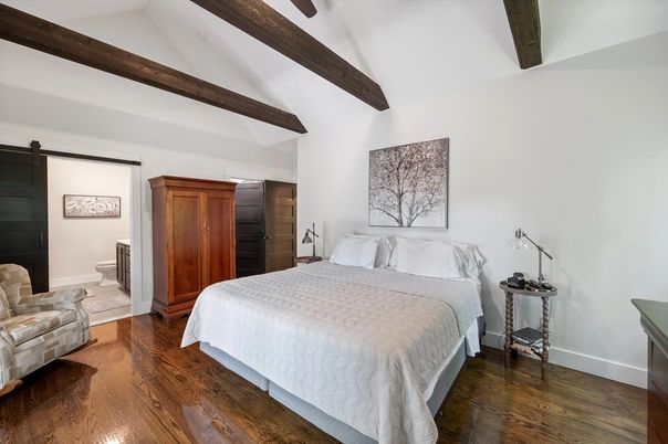 Bedroom, Interior, Wooden Beams, Wood Texture Flooring