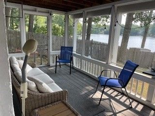 Interior, Sun Room, Water, Wooden Beams, Wooden Ceilings, Wood Texture Flooring