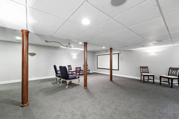 Interior, Projection Screen, Recessed Lighting