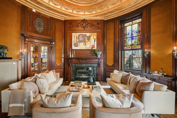 Fireplace, Interior, Living room, Wooden Walls