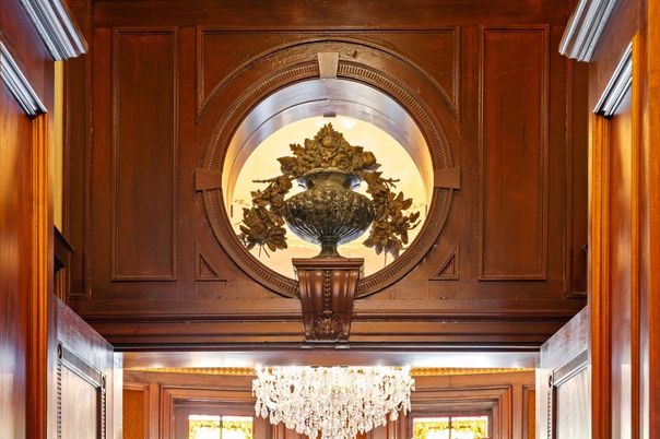 Chandelier, Interior, Wooden Walls