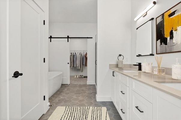 Bathroom, Dual Sink Vanities, Interior, Walk-in Closets