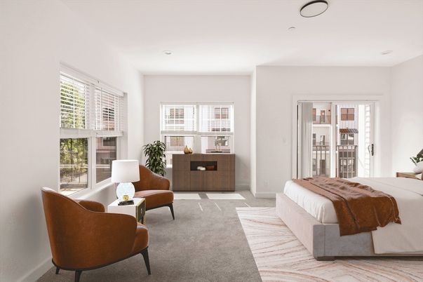 Bedroom, Interior, Recessed Lighting