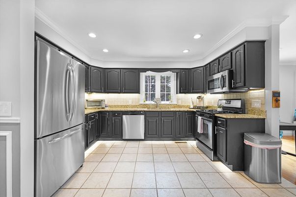 Interior, Kitchen, Recessed Lighting, Stainless Steel Appliances