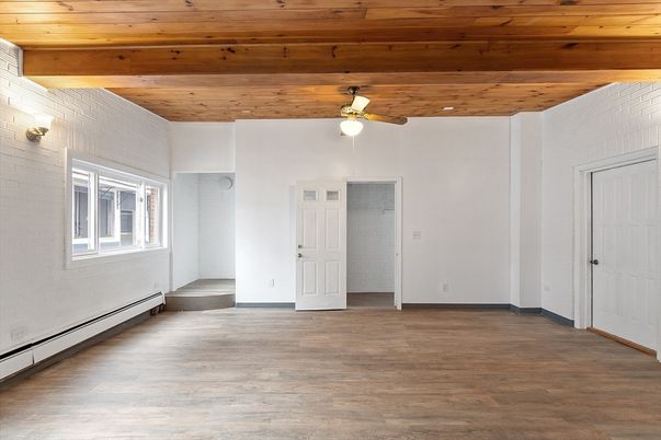 Empty room, Interior, Wooden Beams, Wooden Ceilings, Wood Texture Flooring