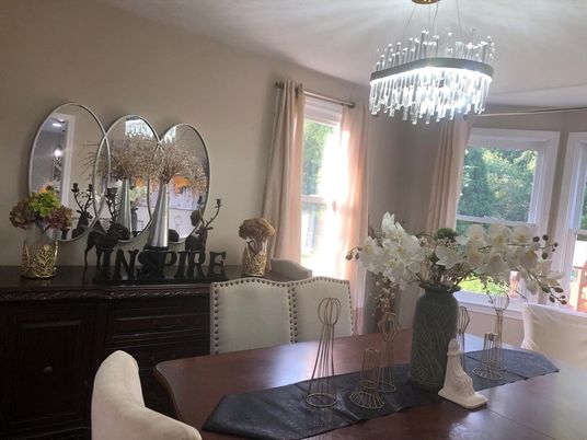 Chandelier, Dining room, Interior