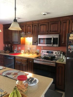 Interior, Kitchen, Pendant Lights, Recessed Lighting, Stainless Steel Appliances