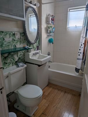 Bathroom, Interior, Wood Texture Flooring