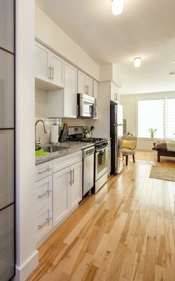 Interior, Kitchen, Wood Texture Flooring