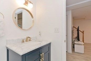 Bathroom, Interior, Wood Texture Flooring