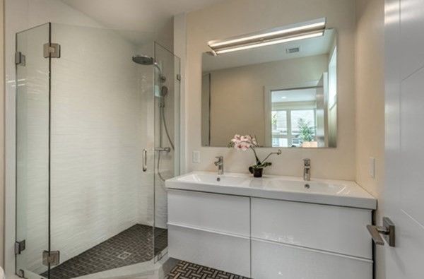 Bathroom, Dual Sink Vanities, Glass Shower, Interior
