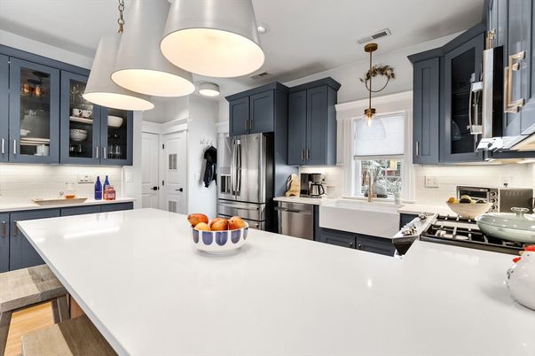Interior, Kitchen, Pendant Lights, Recessed Lighting, Stainless Steel Appliances