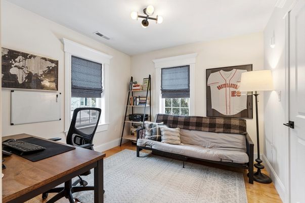 Home Office, Interior, Wood Texture Flooring