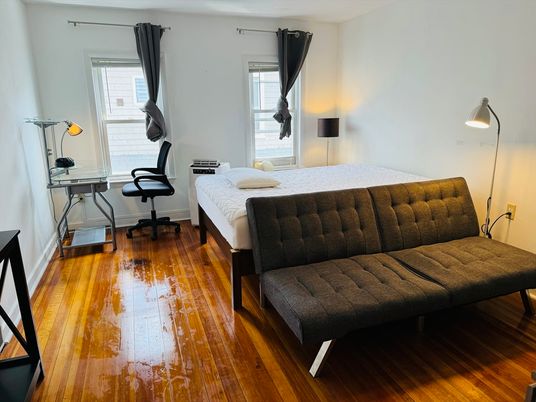 Bedroom, Home Office, Interior, Wood Texture Flooring