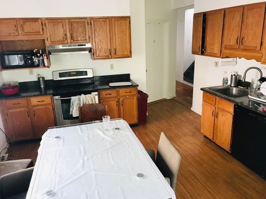 Interior, Kitchen, Wood Texture Flooring