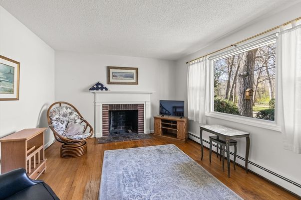 Fireplace, Interior, Wood Texture Flooring