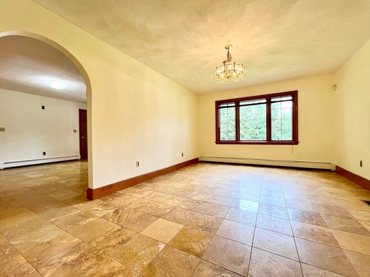 Chandelier, Empty room, Interior