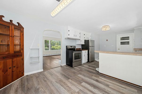 Interior, Kitchen, Wood Texture Flooring