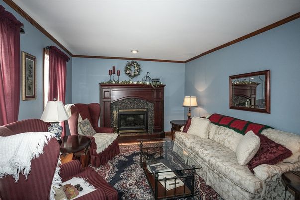 Fireplace, Interior, Living room, Recessed Lighting