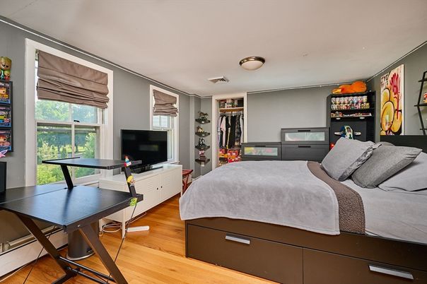 Bedroom, Interior, Wood Texture Flooring