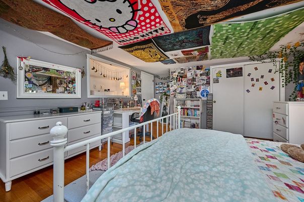 Bedroom, Interior, Wood Texture Flooring