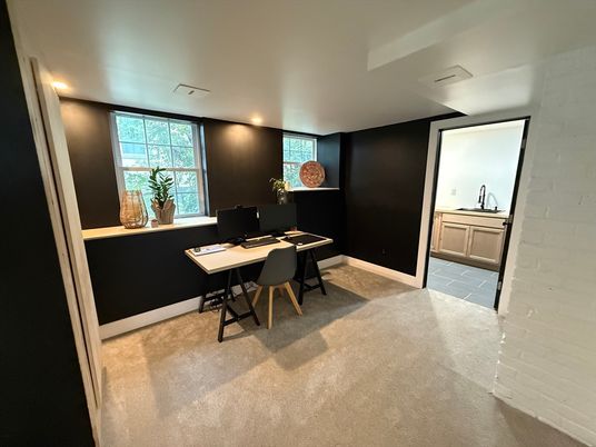 Home Office, Interior, Recessed Lighting