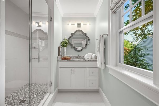 Bathroom, Glass Shower, Interior