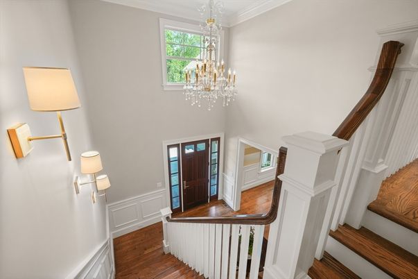 Chandelier, Interior, Wood Texture Flooring