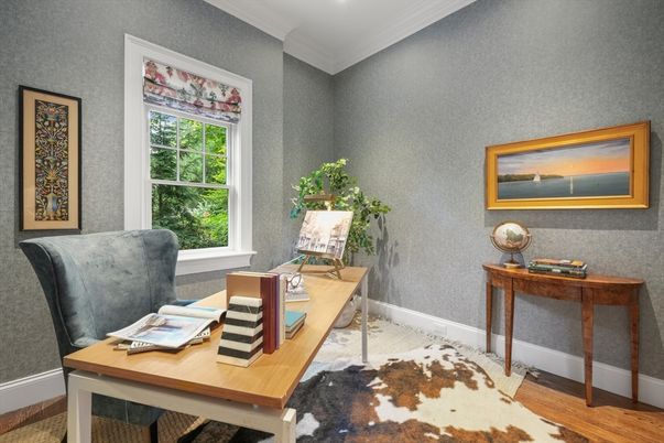 Home Office, Interior, Wood Texture Flooring