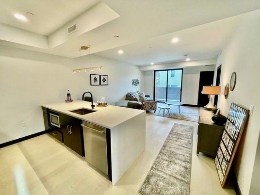 Interior, Pendant Lights, Recessed Lighting, Wood Texture Flooring