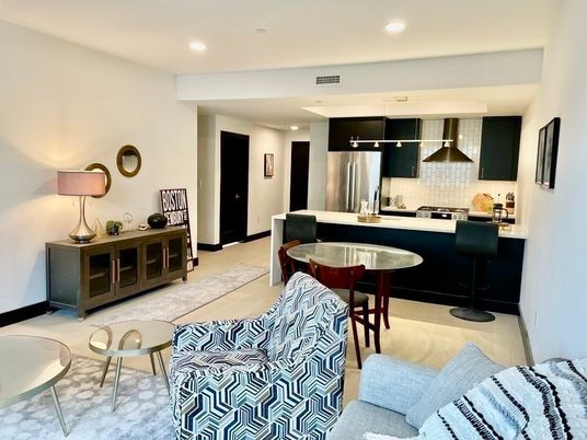 Interior, Kitchen, Living room, Recessed Lighting, Stainless Steel Appliances