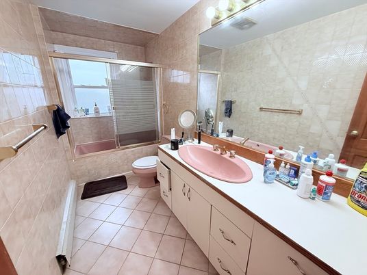 Bathroom, Dual Sink Vanities, Glass Shower, Interior