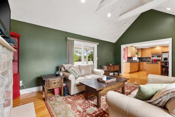 Interior, Kitchen, Living room, Recessed Lighting, Stainless Steel Appliances, Wood Texture Flooring