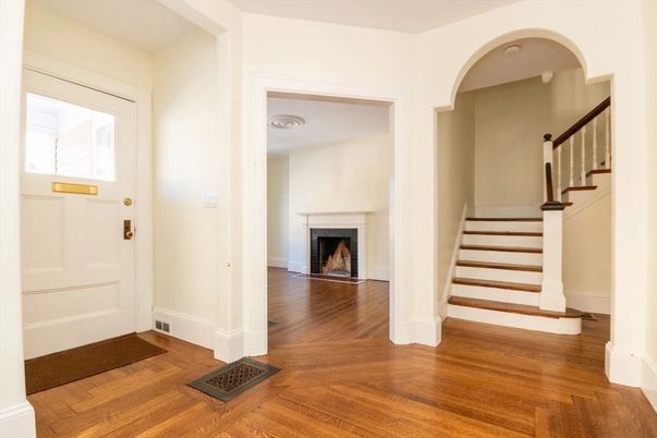 Fireplace, Interior, Wood Texture Flooring