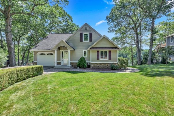 Attached, Backyard, Exterior, Facade, Cape Cod