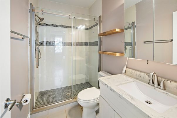 Bathroom, Glass Shower, Interior