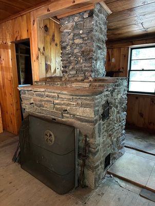 Fireplace, Interior, Wooden Ceilings, Wooden Walls