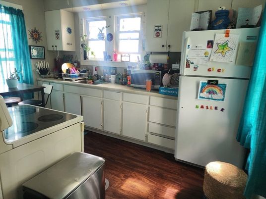 Interior, Kitchen, Wood Texture Flooring