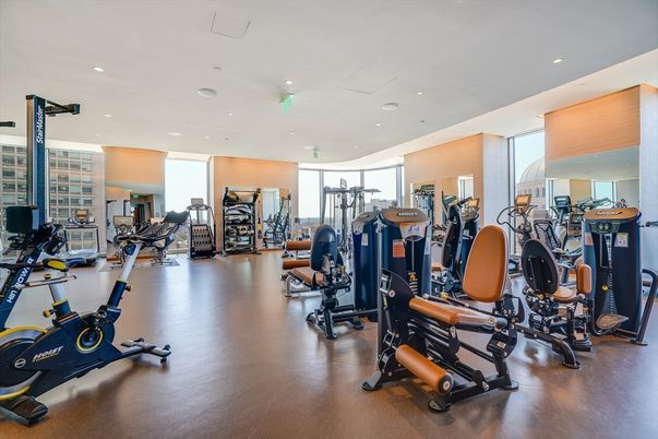 Fitness Equipment, Gym, Interior, Recessed Lighting