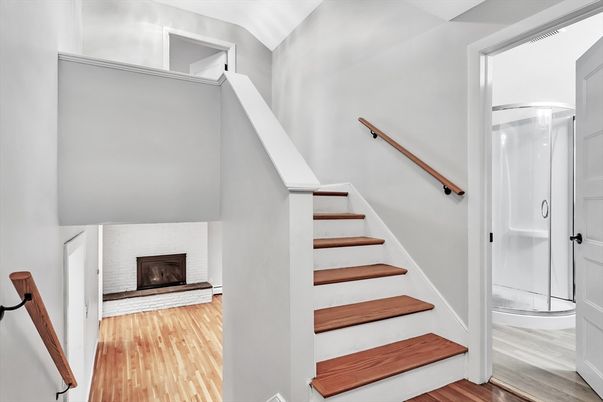 Fireplace, Interior, Wood Texture Flooring