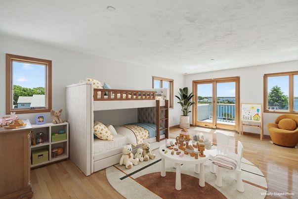 Bedroom, Interior, Water, Wood Texture Flooring