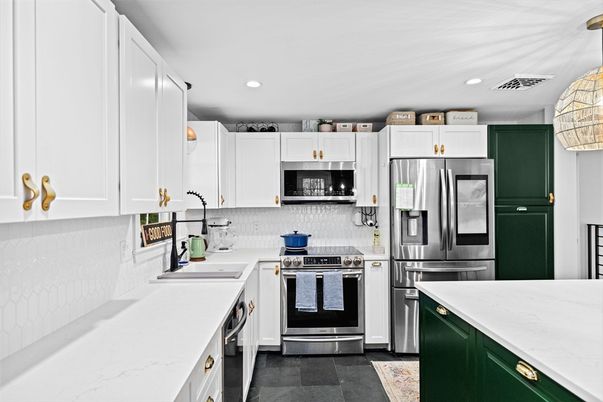 Interior, Kitchen, Recessed Lighting, Stainless Steel Appliances