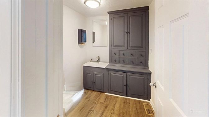 Bathroom, Interior, Wood Texture Flooring