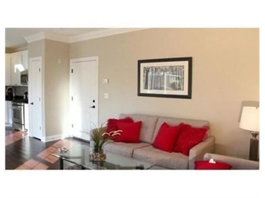 Interior, Kitchen, Living room, Stainless Steel Appliances, Wood Texture Flooring