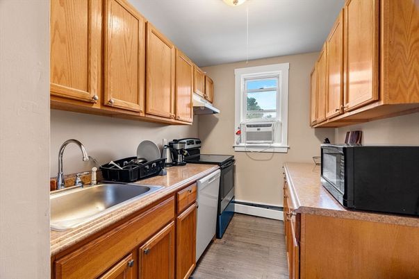Interior, Kitchen, Wood Texture Flooring